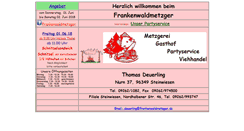 Desktop Screenshot of frankenwaldmetzger.de