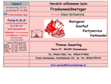 Tablet Screenshot of frankenwaldmetzger.de